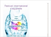 Création d'un logo et d'une affiche pour le festival d'aquarelle Aquarel'Eure