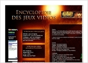 Etude pour skin de site internet "Encyclopédie des jeux vidéos"