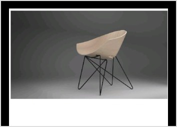 Ralisation d une srie de mobiliers clbres pour constituer une bibliothque d objet en 3D. Ici une chaise Modzelewski.