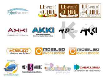 Planche de logos pour divers secteur d'activité.