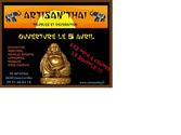 Creation d'un flyer pour la société artisan'thai