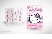 Conception d'une plaquette commerciale de produits cosmetique enfant Hello Kitty.