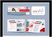 Création d'une nouvelle identité visuelle pour le compte de l'UVT (Université Virtuelle de Tunis) 2012
Logotype et charte graphique (document de 50 pages)