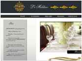 création graphique de Template habillage site web pour restaurant de luxe.