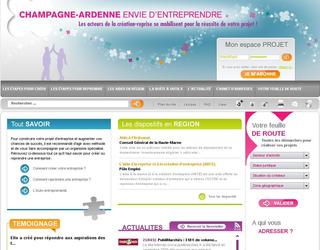 Refonte du site "Entreprendre en Champagne-Ardenne"