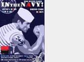 Affiche soirée étudiante sur le thème "In the Navy" sur la péniche Blues Café