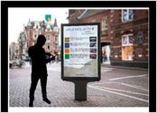 affiche pour un concéssionnaire indépendant. L'objectif, une publicité pour développer sa notoriété.