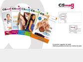 Cration graphique et direction artistique pour le magazine CSmag. Cration du logo et mise en place sous Xpress des 5 premiers numros. 