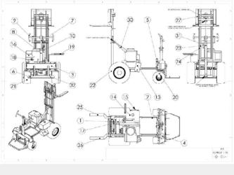 mise en plan du chariot 