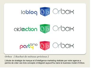 Létude de stratégie de marque et dintelligence marketing réalisée par notre agence a permis de créer ces trois concepts sintégrant aujourdhui dans le business model dOrbox.