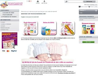 Boutique en ligne d articles pour bb. Plateforme Prestashop.