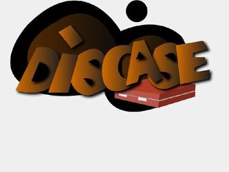 Il s'agit du logo que j'ai utilisé pour illustrer ma recherche de design de site : DISCASE , réalisé sous Illustator