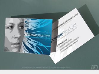 logo et carte de visite pour "sge make up"