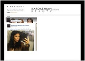 Version francaise du site de produits capillaire de Kim Kardashian.