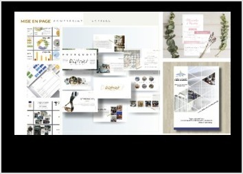 Voici une sélection de mise en page que j'ai pu réaliser pour des clients. 
Plaquette commerciale, flyer, dépliant, plv, présentation powerpoint, ...