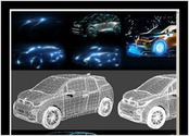 Images et vido cres pour un Mapping 3D pour la nouvelle BMW I3.