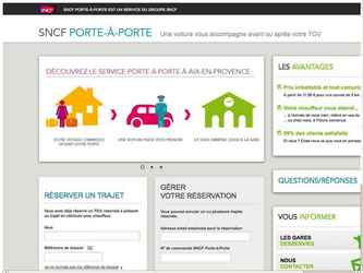 Création de l'ergonomie et de la charte graphique du site SNCF Porte à Porte