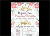 Faire-part A5 pour un anniversaire (fille)