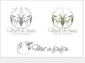 cration des logos pour une sci louant des villas  La Guadeloupe. \"fleurs de canne\" est le nom des villas \"fleur  foufou\" le nom de la sci.