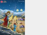 Illustration en couverture faites pour un recueil de récits bibliques pour enfants commissionnés par l'éditeur italien: EdizioniLaFionda.