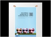 Affiche "Mon réseau marketing et communication".