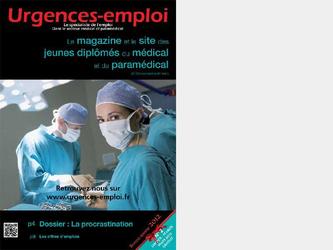 Urgence emploi - revue médicale et paramédicale - offre d'emplois - news  - reportage