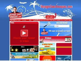 Creation du site Voyages sans arnaques.
PHP / HTML / FLASH / Streaming Video.