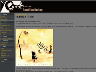Charte graphique de l album Blind In Heaven du groupe de rock grenoblois Radial Engines.