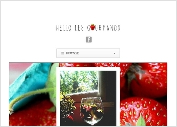 Blog culinaire avec identité visuelle qui change selon les périodes de l'année. Ici le début du printemps avec le mois de la fraise. 
