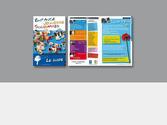 Cration graphique et ralisation du guide annuel du service Enfance-Solidarits de la communaut de communes du pays mornantais. 32 pages format A5