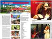 Réalisation d'une page publicité pour la Martinique, parue dans la revue de presse, "magazine Market Orchestra", page 22, édition décembre 2011.
Et la maquette de l'article de Jocelyne Béroard du groupe kassav.