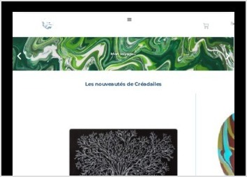 Conception d'un site Web pour l'artiste Delphine Motel.
Ce site est une plateforme d'E-commerce où l'on peut acheter en ligne les tableaux de cette artiste.