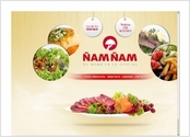 Graphique et web design du site internet de nam nam restaurant Ã  madrid fait pour barrioweb
