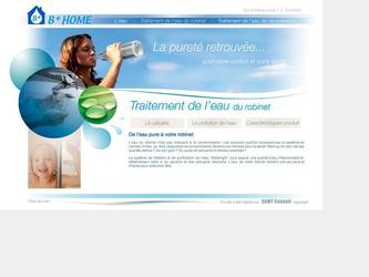 Cration de la charte web du site de B+Home, entreprise de traitement de l eau