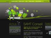 Cration de la charte graphique du site web de SAMT Conseil. J tais alors graphiste au seins de l agence.
