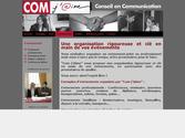 Cration du thme graphique du site de l entreprise en communication "Com j aime". Site propuls sous e-gestion, thme concentr en une seule feuille de style CSS. 