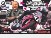 Poster ralis dernirement pour un pilote moto concourant en FSBK