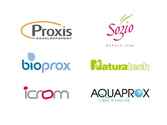 6 logos pour la holding Proxis-développement et ses filiales. Chaque logo a fait l'objet d'une charte graphique. Le prix indicatif correspond à la création d'un logo avec sa charte d'applications (papeterie, enseignes, marquage produits, etc.)