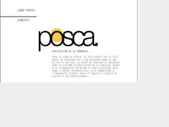 Nouveau logo pour POSCA, marqueur artistique.