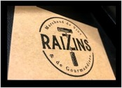 Conception et identité de marque pour Raizins, marchand de vins et de gourmandises