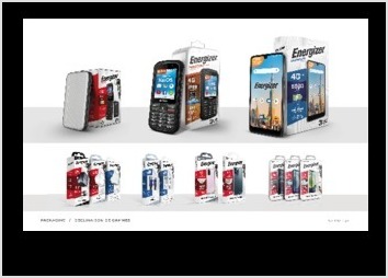 - Creation de packagings et declinaison de gammes pour les telephones mobiles et accessoires sous licence Energizer®
- Creation des gabarits de decoupe avec optimisation des dimensions pour gestion des coûts logistiques
- Design approuve par Energizer® Holdings 