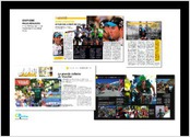 Graphisme pages réalisées
 Pour ASO 
Programme officiel du Tour de France et livre officiel du Tour de France
