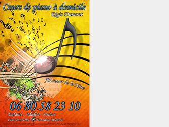 cration et impression d une affiche et d un flyer pour des cours de piano