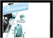 Publicit 1/3 de page pour Raidlight sur le catalogue hiver \"Aux Vieux Campeur\"