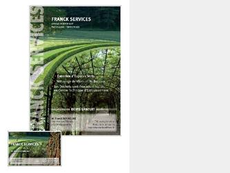 Franck Services
Flyer et carte de visite pour une entreprise d'entretien des espaces verts.