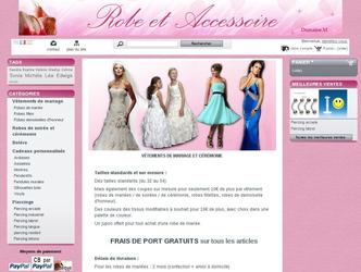 Boutique en ligne de robe de maries et accessoires