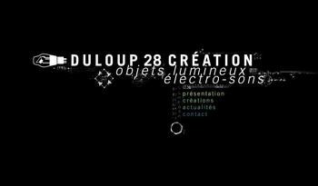 Ralisation du site internet Duloup 28 Cration Conception graphique et interface html/css, intgration java script