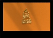 Logo pour un restaurant type fast-food spécialisé dans les hamburgers.