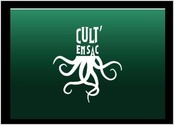 Logo pour un jeu de société vendu en sac. Cult' en sac a pour thématique l'univers de Lovecraft. 