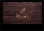Logo pour un restaurant de street food spécialisé dans les brochettes coréennes